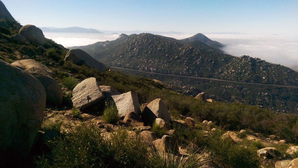 View to Iron Mountain from Mt Woodson